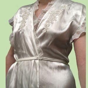 White Satin Lingerie Slip